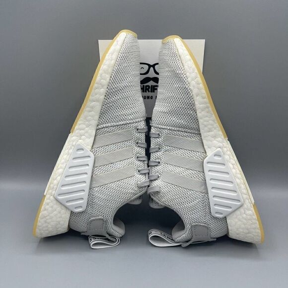 Adidas NMD R2 Gray/Crystal White Womens Size 6.5 Sneakers Casual Shoes AQ0196 - Picture 7 of 9